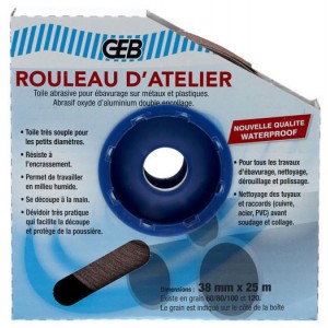 Toile abrasive 18 mm x 25ml