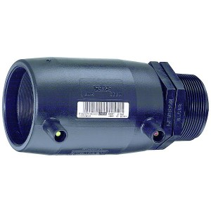 Manchon transition droit fileté PE électrosoudable 63 x 2" M