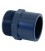 Raccord à coller PVC pression 50/63 x 2" M