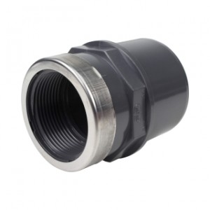 Raccord à coller PVC pression 50/63 x 2" M