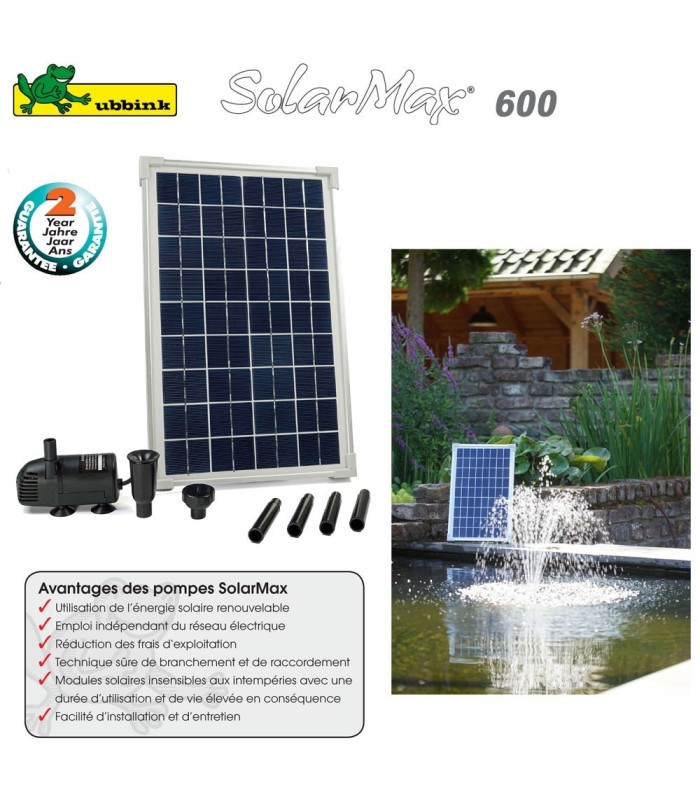 Pompe pour bassin aquatique solaire SolarMax 1000