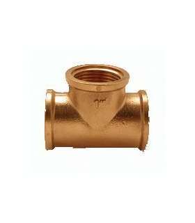 Té laiton 1" F/F/F